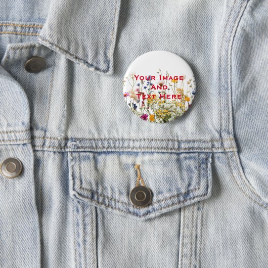 あなたのカスタム写真と文字パーソナライズされた 缶バッジ (インサイチュ)