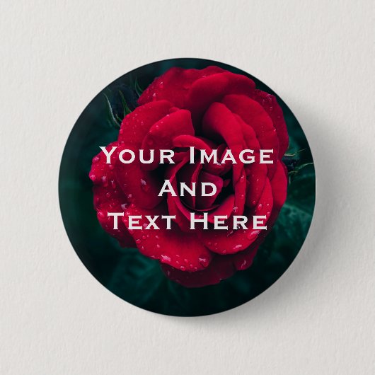 あなたのカスタム写真と文字パーソナライズされた 缶バッジ (正面)