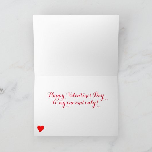 あなたのカスタム写真はバレンタインデーを愛する カード (内部)