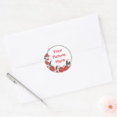 あなたのカスタム写真クラシックラウンドステッカー ラウンドシール (封筒)