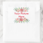 あなたのカスタム写真スクエアステッカー 長方形シール (バッグ)