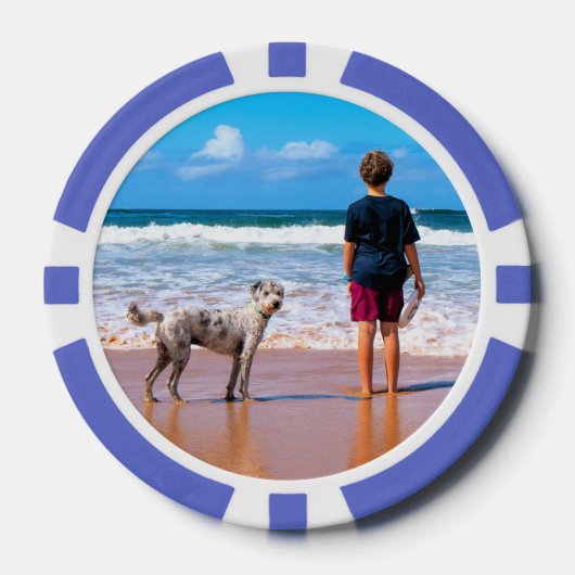 あなたのカスタム写真トランプのポーカーチップギフトパーソナライズされた ポーカーチップ (正面)