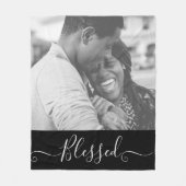 あなたのカスタム写真賛美結婚フリースブランケット フリースブランケット (正面)