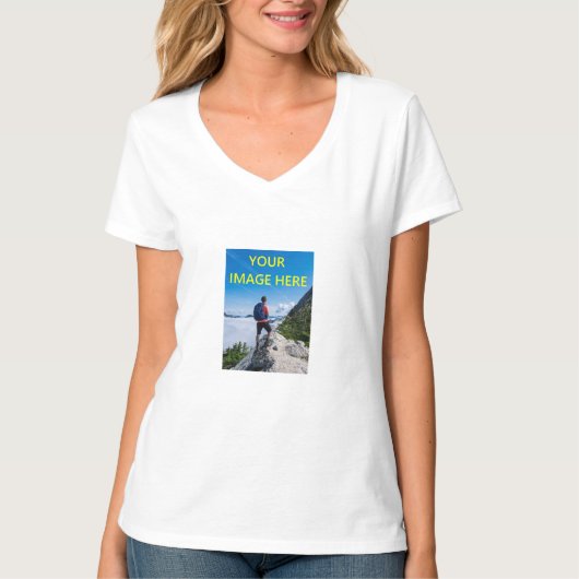 あなたのカスタム写真、あなたのイメージここにシャツ、カスタム Tシャツ (正面)