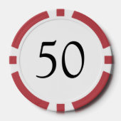 あなたのカスタム数と色のトランプのポーカーチップ ポーカーチップ (正面)