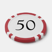 あなたのカスタム数と色のトランプのポーカーチップ ポーカーチップ (シングル)