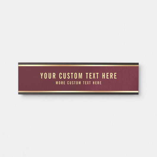 あなたのカスタム文字ここエレガントのホモダンーム サインプレート (正面)