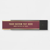 あなたのカスタム文字ここエレガントのホモダンーム サインプレート (正面)