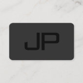 あなたのカスタム文字エレガントモノグモダンラム 名刺 (正面)