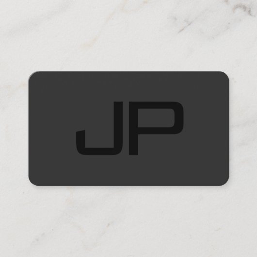 あなたのカスタム文字エレガントモノグモダンラム 名刺 (正面)