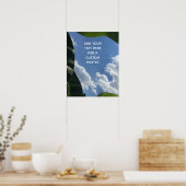 あなたのカスタム文字トロピカルバ葉ナナナ&スカイを追加 ポスター (キッチン)