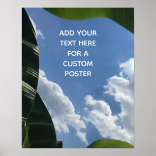 あなたのカスタム文字トロピカルバ葉ナナナ&スカイを追加 ポスター