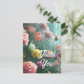 あなたのカスタム文字混合花21テンプレート シーズンポストカード (スタンド正面)