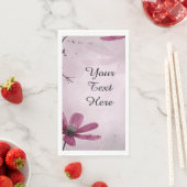 あなたのカスタム文字-深いピンクの花パーソナライズされた (インサイチュ)