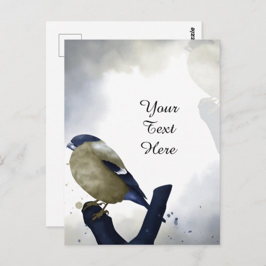 あなたのカスタム文字- Little Bird パーソナライズされた ポストカード (正面/裏面)