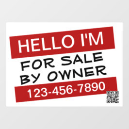 あなたのカスタム販売広告のQRコード ウィンドウサイン