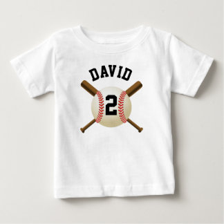 あなたのカスタム野球少年スポーツチーム ベビーTシャツ