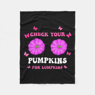 あなたのカボチャ乳がん認識度ハロウィンWo フリースブランケット