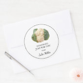 あなたのカリフラワーラベルのための手作り ラウンドシール (封筒)