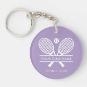 あなたのカントリークラブネームテニスチームスワッグ任意の色 キーホルダー (正面)