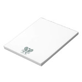 あなたのカントリークラブ名ローンテニスチームコーチ ノートパッド (回転)