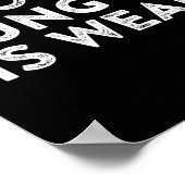 あなたのカンフーは弱いよ、ハッカー、武術、空手、名言 ポスター (角)
