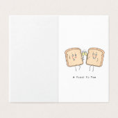 あなたのカードにトースト、トーストのスライス、応援 (外部フラット)