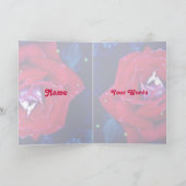 あなたのカードのために赤いバラ シーズンカード (内部)