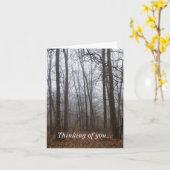 あなたのカードの考える森の中の霧 カード (黄色い花)