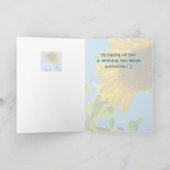 あなたのカードの5x7の考えひまわり内にビー カード (内部)