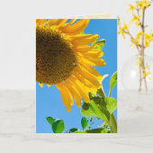 あなたのカードの5x7の考えひまわり内にビー カード (黄色い花)