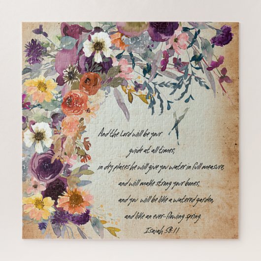 あなたのガイド、秋のフローラミックス ジグソーパズル (縦)