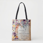 あなたのガイド、秋のフローラミックス トートバッグ (正面)