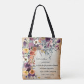 あなたのガイド、秋のフローラミックス トートバッグ (裏面)