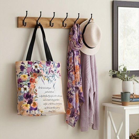 あなたのガイド、秋のフローラミックス トートバッグ