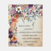 あなたのガイド、秋のフローラミックス フリースブランケット (正面)