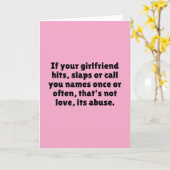 あなたのガールフレンドが当れば、非難はまたは…電話します カード (黄色い花)