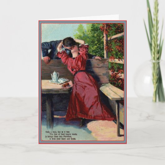 あなたのキスだけ-ヴィンテージのバレンタインカード シーズンカード (正面)