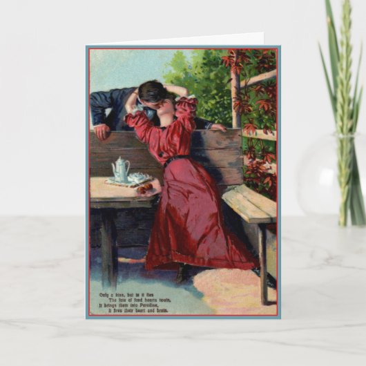 あなたのキスだけ-ヴィンテージのバレンタインカード シーズンカード (正面)