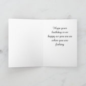 あなたのキャッチが大きいか/クリスマス幸せな漁師 シーズンカード (内部)