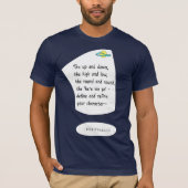 あなたのキャラクター – ブラックレタリング Tシャツ (正面)