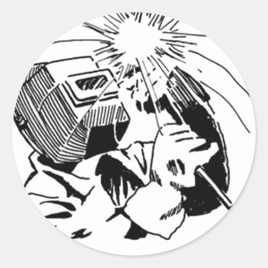 あなたのキュービクルで楽しい時を、私溶接します過して下さい! ラウンドシール (正面)