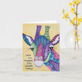 あなたのキリンの今日抱き締められるメッセージカードあります カード (黄色い花)