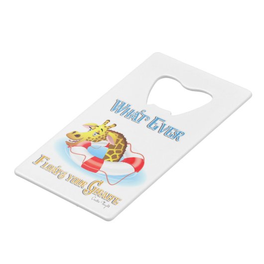 あなたのキリンを浮かび上がらせるものは2 クレジットカード栓抜き (正面アングル)