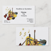 あなたのギターを選んで下さい 名刺 (正面/裏面)