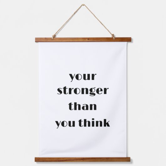 あなたのギフトの壁考えの装飾よりも強い 吊り下げ型タペストリー (正面)