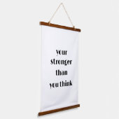 あなたのギフトの壁考えの装飾よりも強い 吊り下げ型タペストリー (傾斜あり)