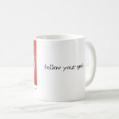あなたのギークを後を追って下さい コーヒーマグカップ (正面右)