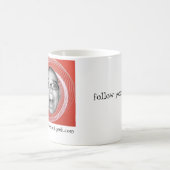 あなたのギークを後を追って下さい コーヒーマグカップ (中央)