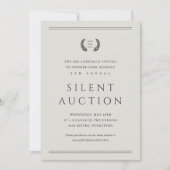 あなたのクラシックロゴをここにビジネス静かオークション 招待状 (正面)